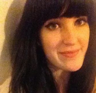 Smiling brunette woman