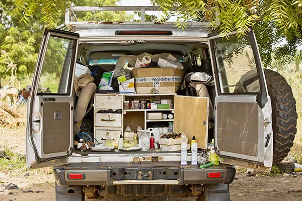 SPANA mobile clinic in Mali full of medicines