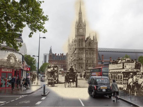 Working animals at St. Pancras, London